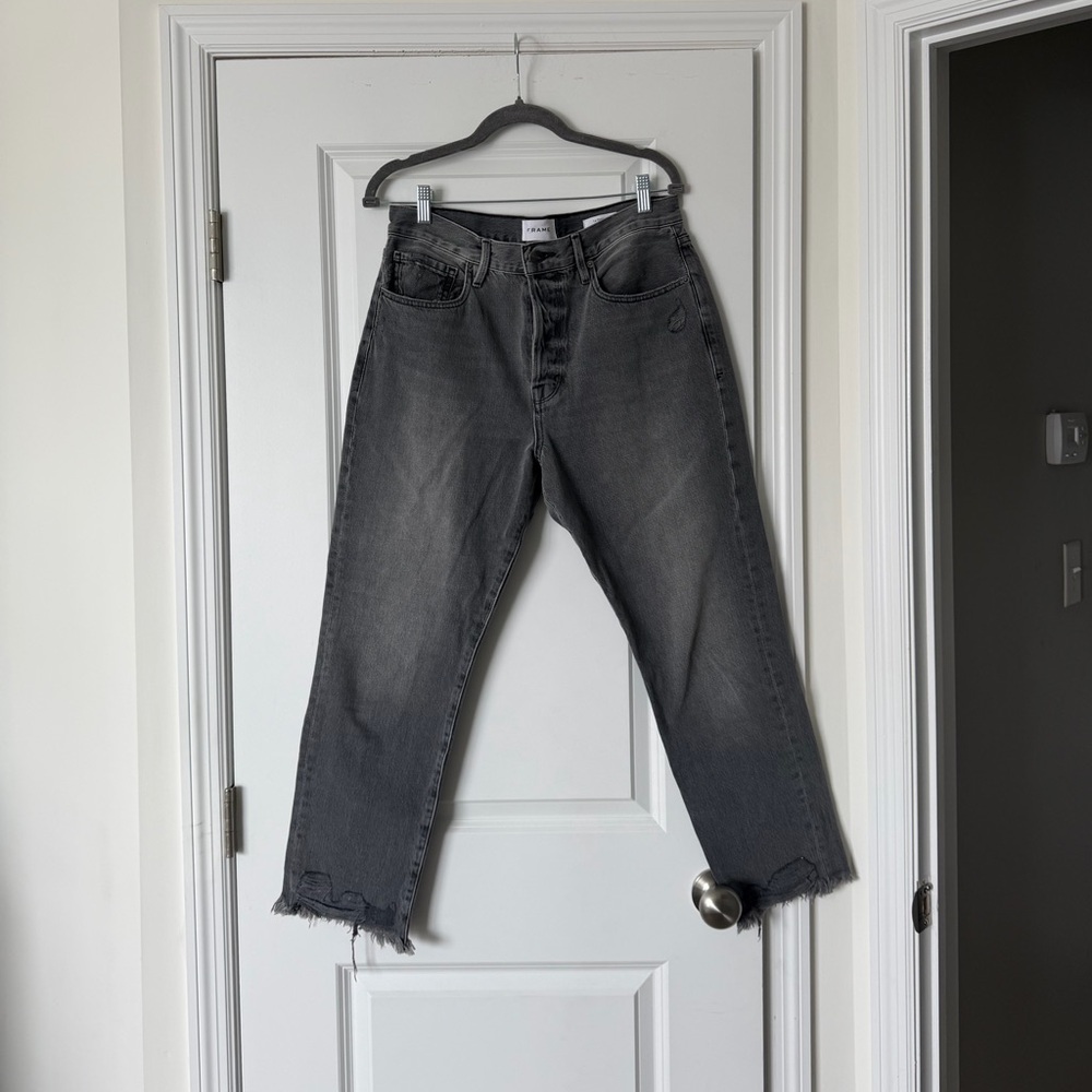 Frame Denim Le Original Women's Charcoal Straight Leg Jeans